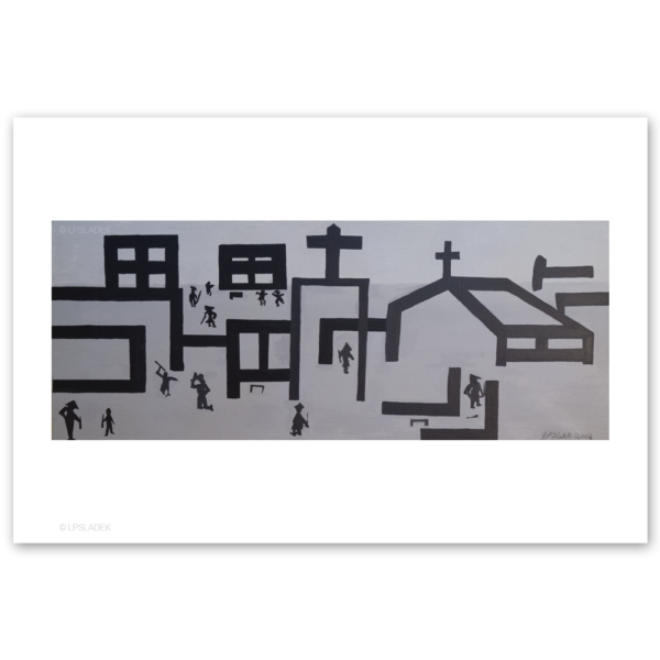 los-pueblos - Art prints for sale Madrid Spain, Outsider art, Naïve art