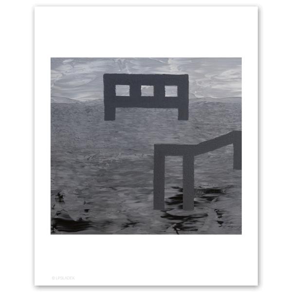 de - Pueblo - Original paintings by LP Sladek - Naïve art - Outsider art - Fine Art for sale Madrid Spain - Limited edition Prints or Canvas, Fine Art Prints Madrid.