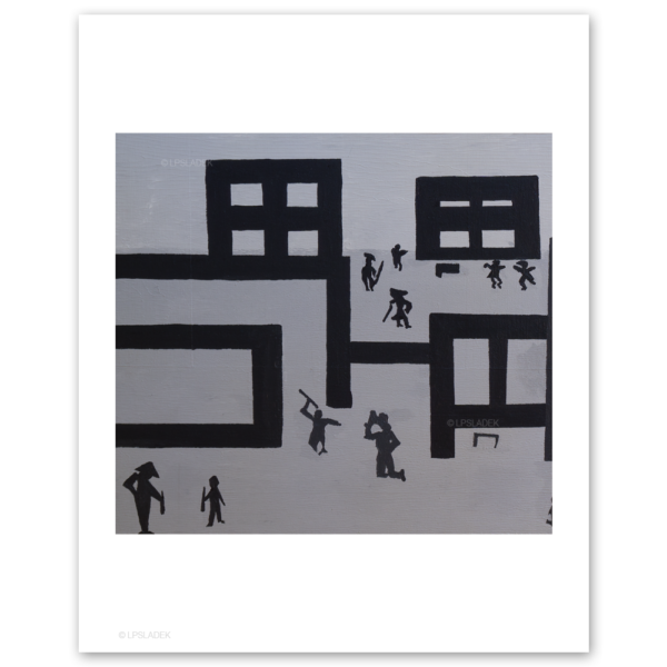 una - Camino de Santiago - Limited edition fine art prints Madrid - Naïve art